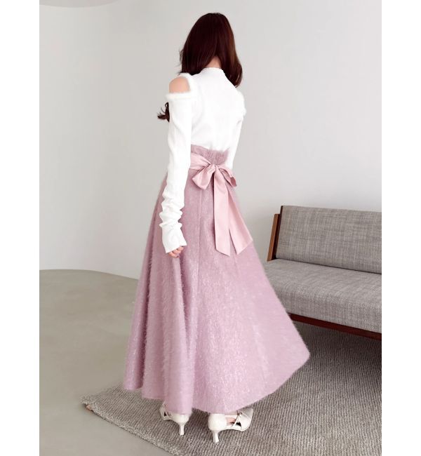 dazzlin「【20周年記念復刻！】オープンエコファースリーブニットトップス」|ニット・セーター|