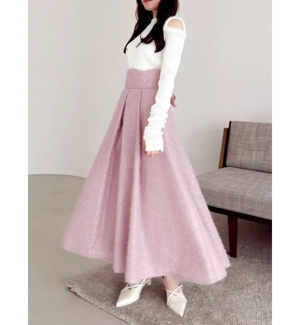 dazzlin「【20周年記念復刻！】オープンエコファースリーブニットトップス」|ニット・セーター|