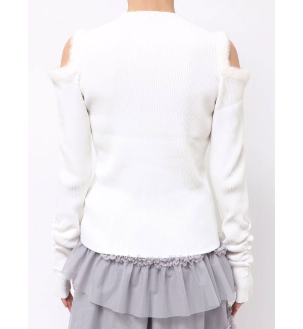 dazzlin「【20周年記念復刻！】オープンエコファースリーブニットトップス」|ニット・セーター|