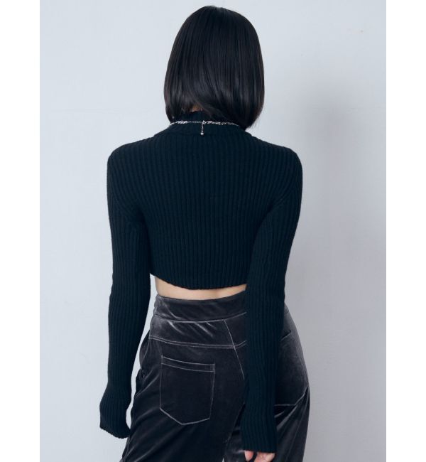 EMODA「ハイネッククロップニット」|ニット・セーター|