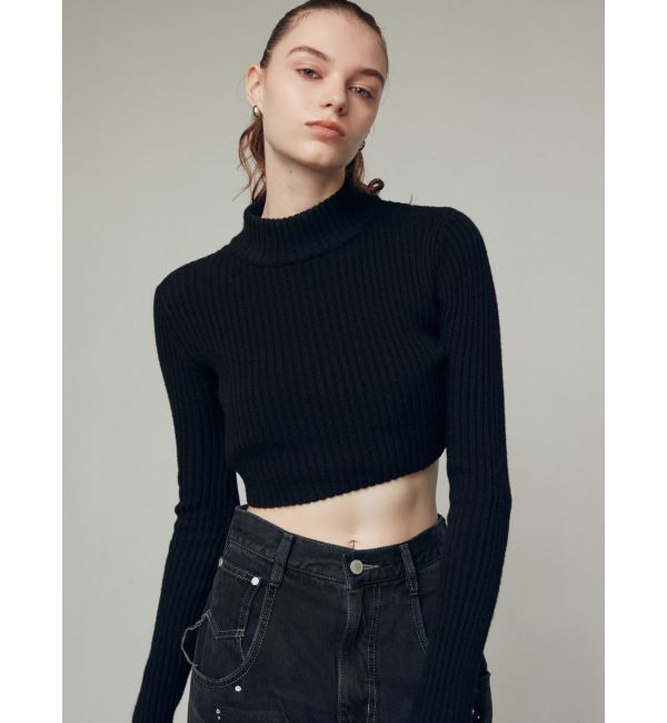EMODA「ハイネッククロップニット」|ニット・セーター|