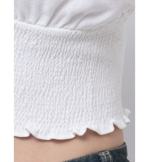 EMODA「SHIRRING MINI TOP」|Tシャツ・カットソー|