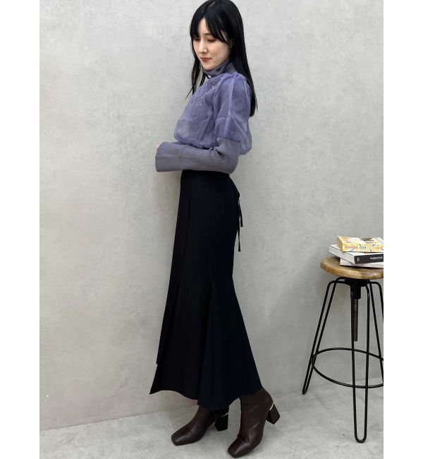 MERCURYDUO「バックレースアップストレッチマーメイドスカート」|スカート|