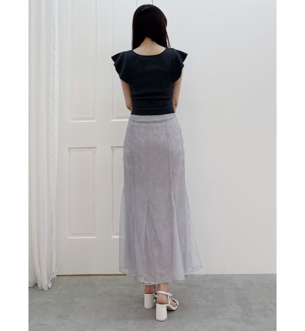 MERCURYDUO「カシュクールラッフルコンパクトニット」|ニット・セーター|