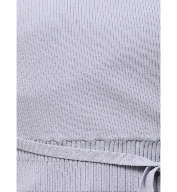 MERCURYDUO「カシュクールラッフルコンパクトニット」|ニット・セーター|