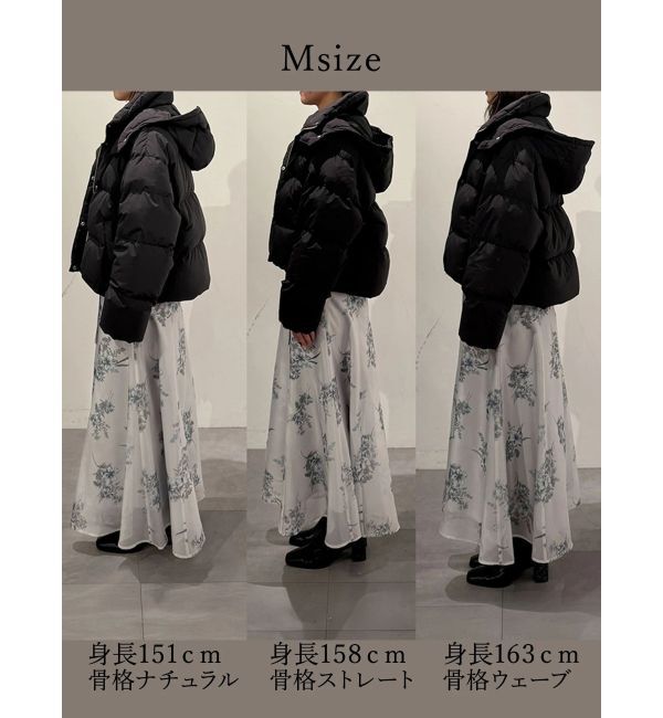 MERCURYDUO「2WAYフード付アライドショートダウン」|ダウン|