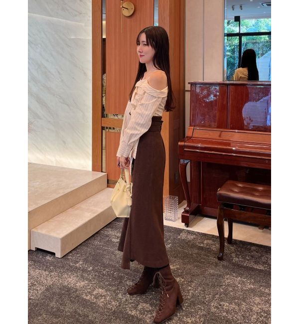 MERCURYDUO「アシメタックトレンチスカート」|スカート|