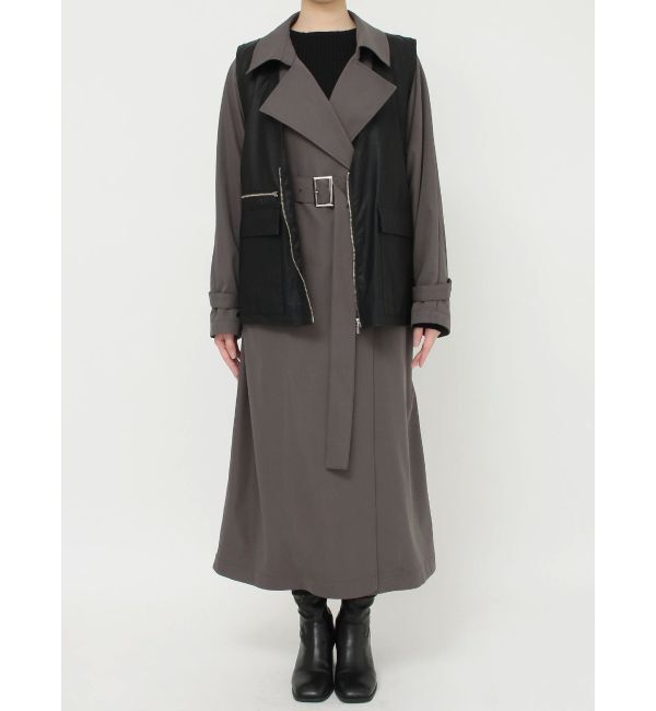 MURUA「ジレレイヤードトレンチコート【マルチウェイ】」|トレンチコート|