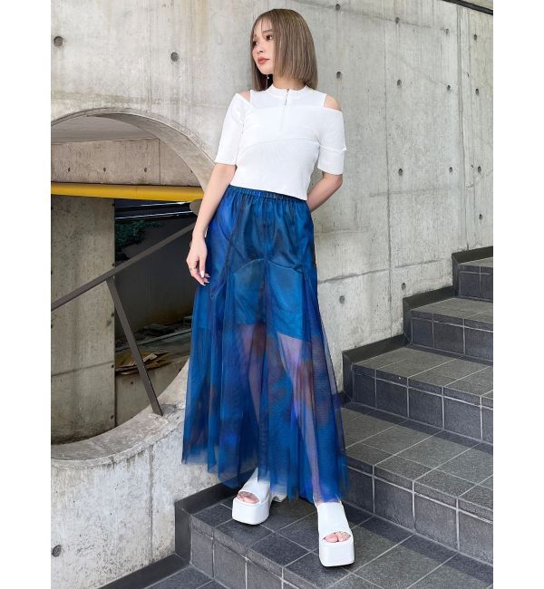 MURUA「シェイドフラワーチュールスカート」|スカート|