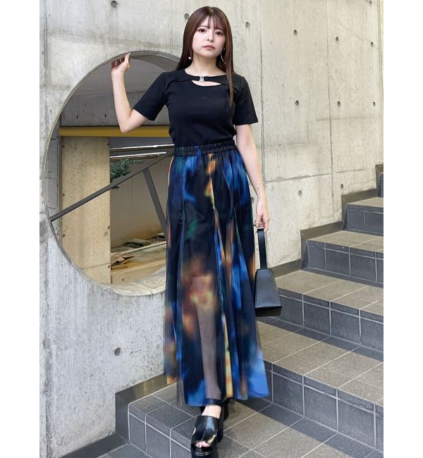 MURUA「シェイドフラワーチュールスカート」|スカート|