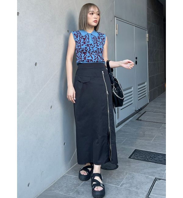 MURUA「ダブルウエストZIPスカート」|スカート|