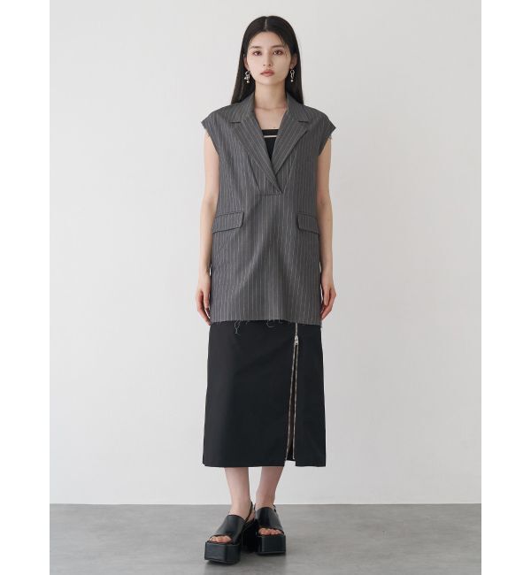 MURUA「ダブルウエストZIPスカート」|スカート|