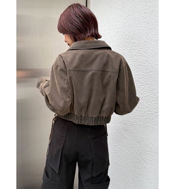 MURUA「フェイクレザーショートフライトジャケット【セットアップ着用可】」|その他|