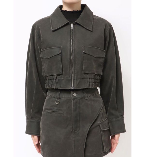MURUA「フェイクレザーショートフライトジャケット【セットアップ着用可】」|その他|