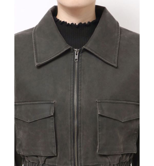 MURUA「フェイクレザーショートフライトジャケット【セットアップ着用可】」|その他|