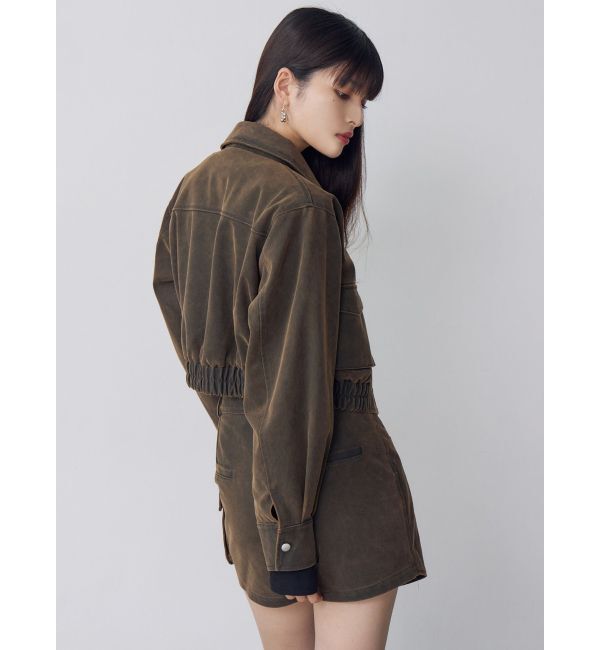 MURUA「フェイクレザーショートフライトジャケット【セットアップ着用可】」|その他|