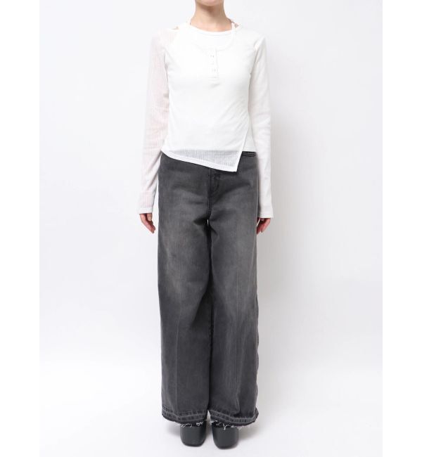 MURUA「オーバーラップトップス」|Tシャツ・カットソー|