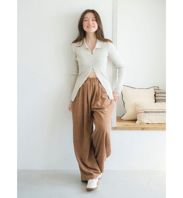 Ungrid「ボタンデザインニットカーディガン」|ニット・セーター|