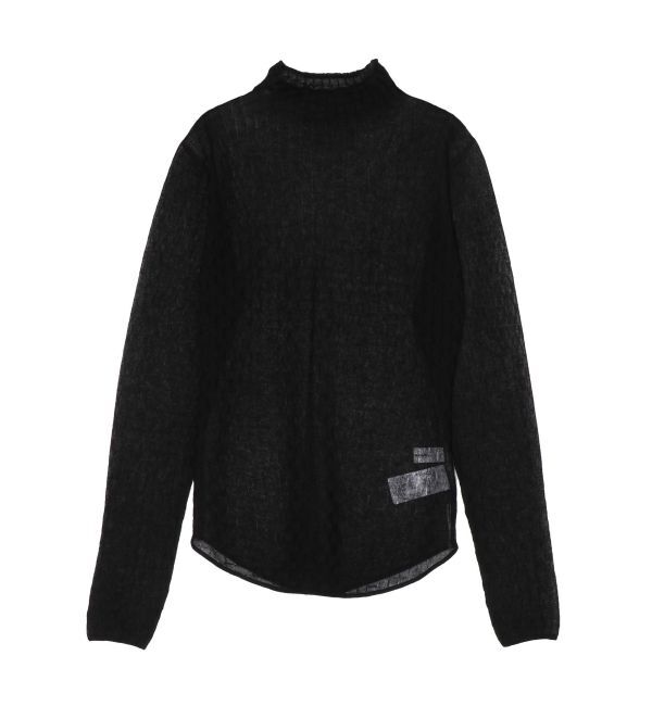 LAGUNAMOON「シアーブロックチェックニットプルオーバー」|ニット・セーター|