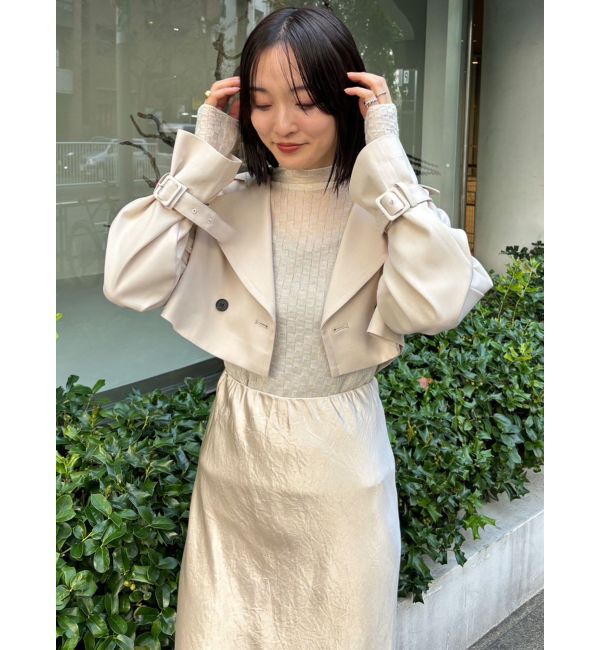 LAGUNAMOON「シアーブロックチェックニットプルオーバー」|ニット・セーター|