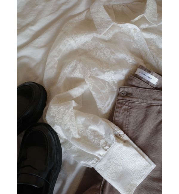 LAGUNAMOON「シアーエンブロイダリーシャツ」|シャツ・ブラウス|