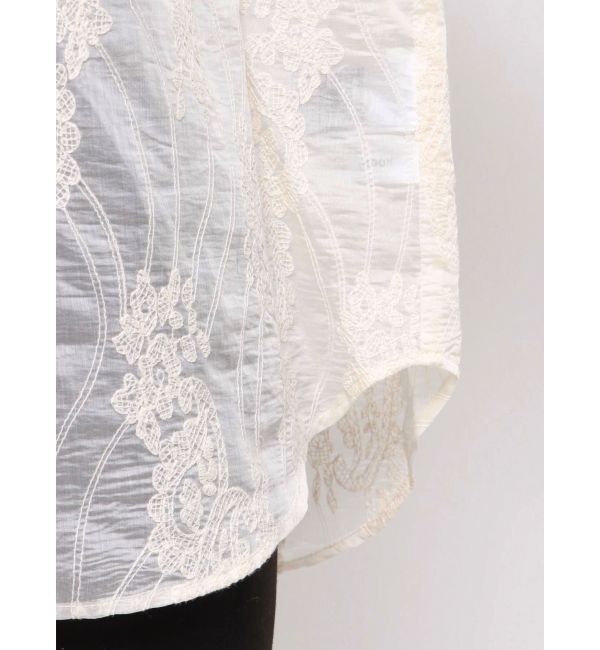 LAGUNAMOON「シアーエンブロイダリーシャツ」|シャツ・ブラウス|