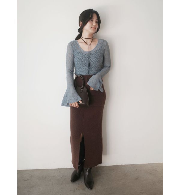 LAGUNAMOON「2WAYストレッチレーストップス」|Tシャツ・カットソー|