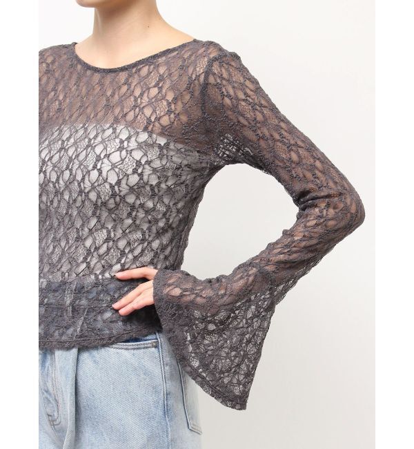 LAGUNAMOON「2WAYストレッチレーストップス」|Tシャツ・カットソー|