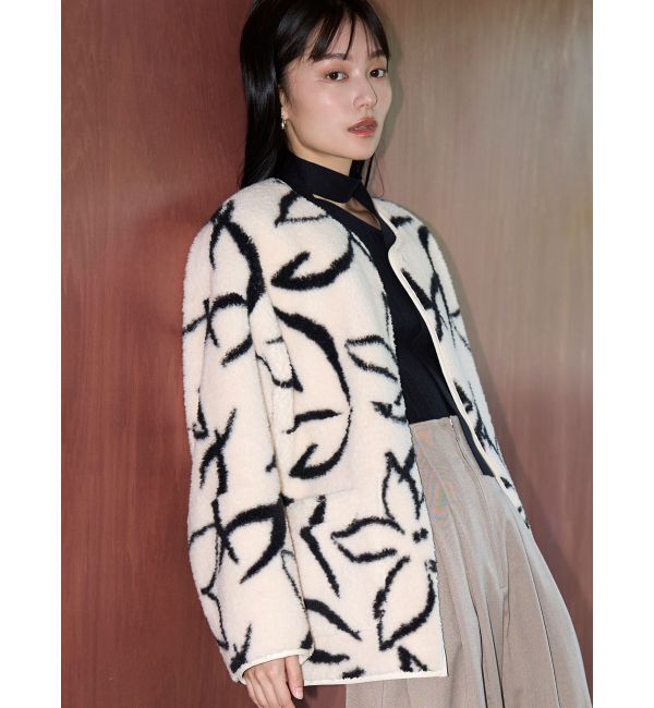 LAGUNAMOON「【REVIVAL】リバーシブルボアブルゾン」|その他|アイボリー