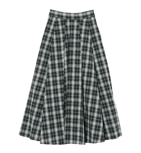 LAGUNAMOON「チェックタックフレアスカート」|スカート|