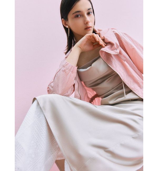 LAGUNAMOON「ハンマーサテンラペルキャミワンピース」|ワンピース|