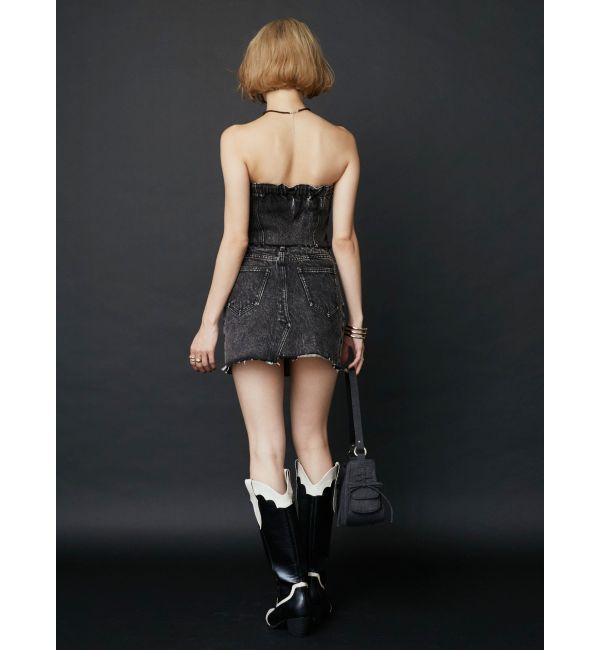 EVRIS「ウエストオープンデニムミニスカート」|スカート|