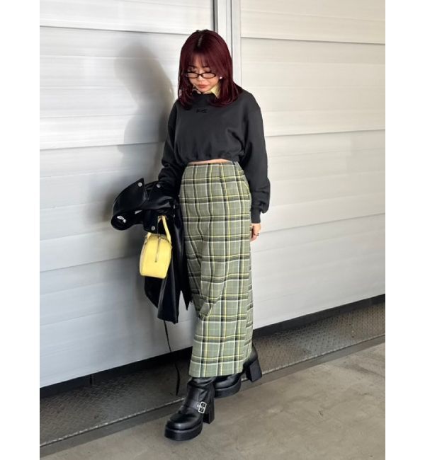 EVRIS「チェックタイトミディースカート」|スカート|