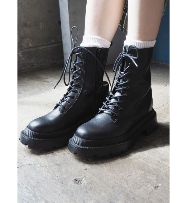 EVRIS「レースアップインソールワークブーツ」|ショートブーツ|