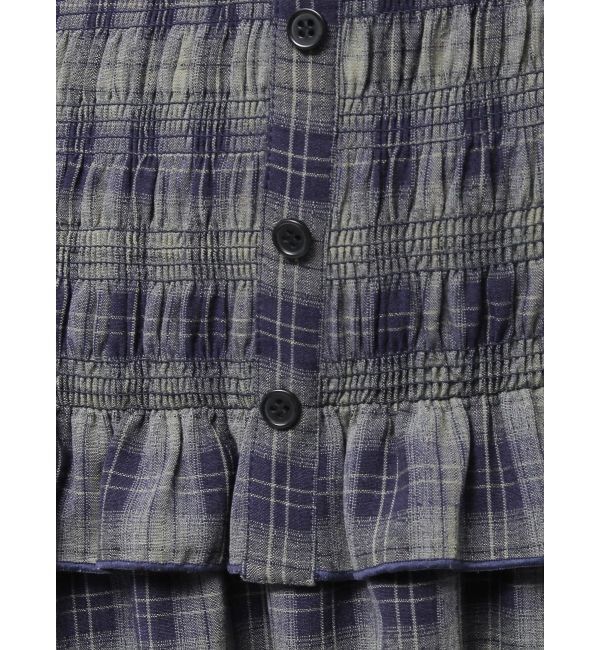 EVRIS「2WAYティアードチェックロングワンピース」|ワンピース|