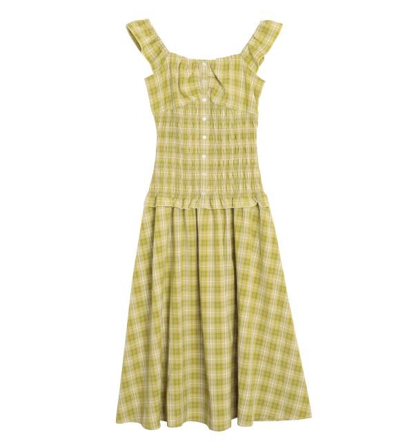 EVRIS「2WAYティアードチェックロングワンピース」|ワンピース|