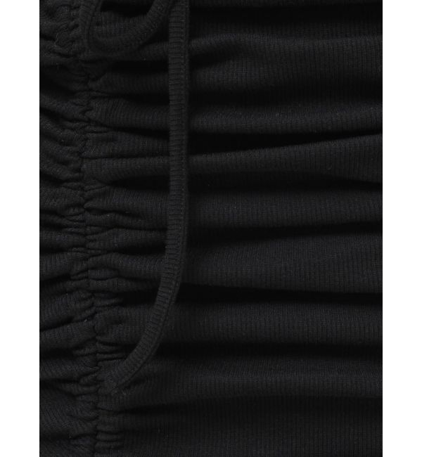 EVRIS「オープンウエストギャザーミニワンピース」|ワンピース|