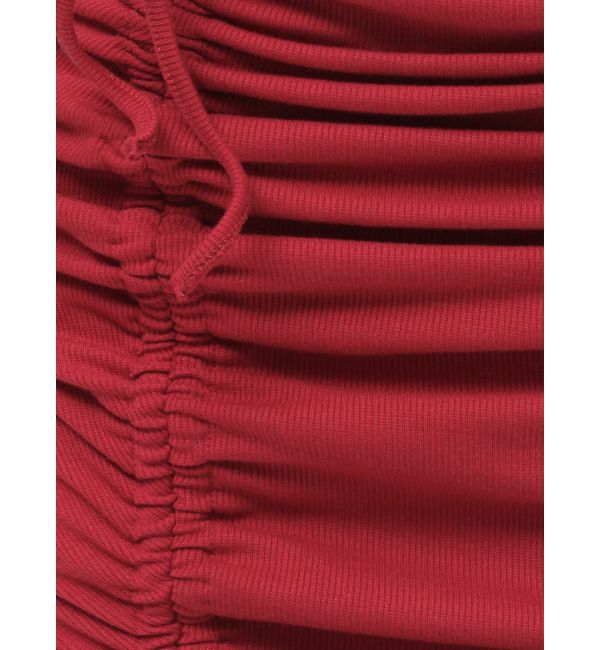 EVRIS「オープンウエストギャザーミニワンピース」|ワンピース|