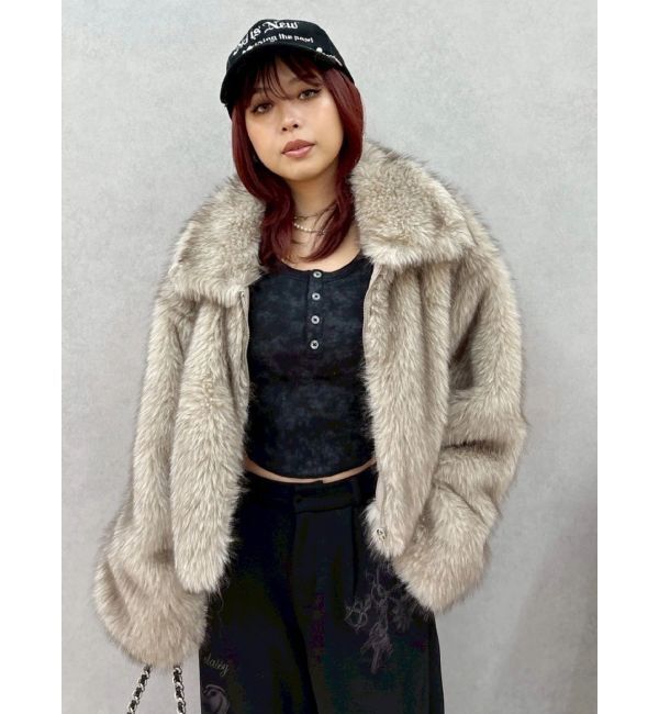 EVRIS「ワンポイントヘンリーネックトップス」|Tシャツ・カットソー|