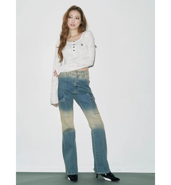 EVRIS「ワンポイントヘンリーネックトップス」|Tシャツ・カットソー|