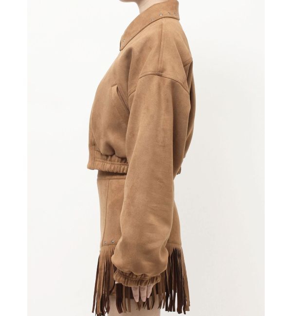 EVRIS「フェイクスウェードボリュームショートブルゾン【セットアップ着用可能】」|ブルゾン・スタジャン|