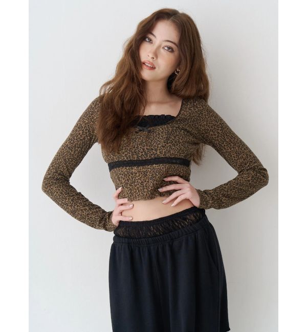 EVRIS「レイヤードフリルトップス」|Tシャツ・カットソー|ミックス