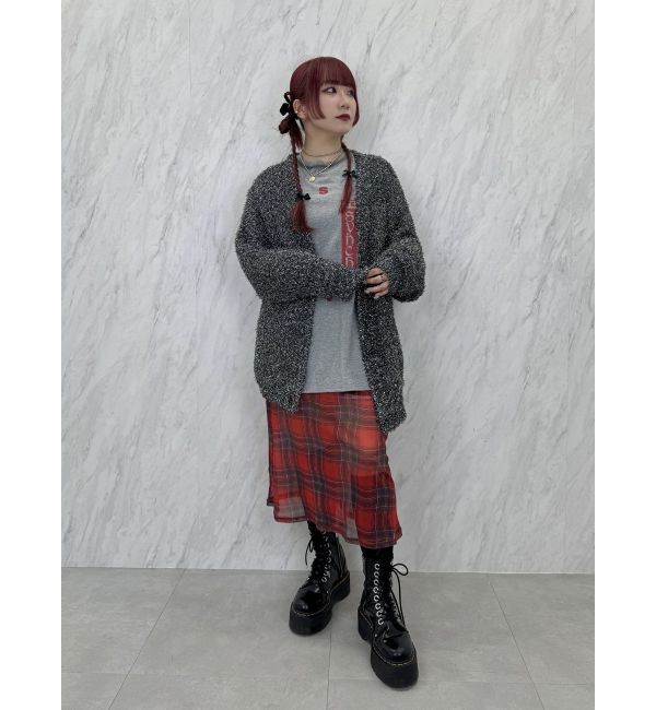 jouetie「ラメシャギーVネックカーデ」|カーディガン|