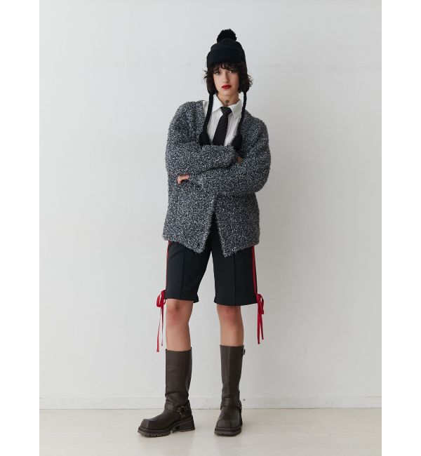 jouetie「ラメシャギーVネックカーデ」|カーディガン|