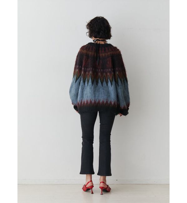 jouetie「パターンモヘアライクルーズカーデ」|カーディガン|