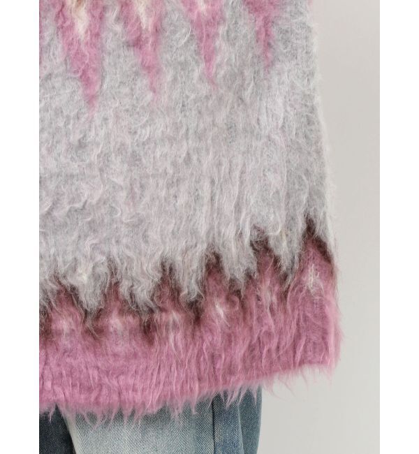 jouetie「パターンモヘアライクルーズカーデ」|カーディガン|