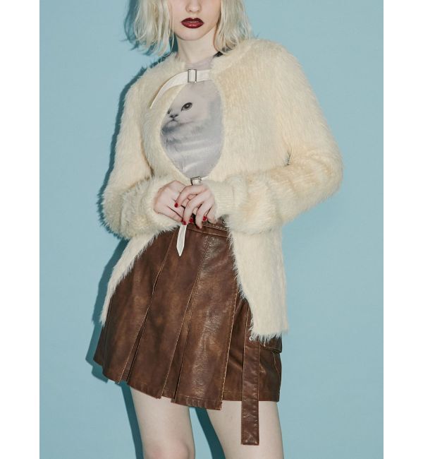 jouetie「シャギーベルトカーデ」|カーディガン|