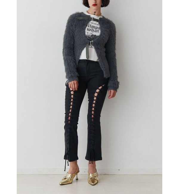 jouetie「シャギーベルトカーデ」|カーディガン|