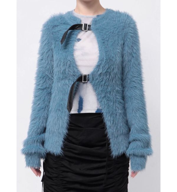 jouetie「シャギーベルトカーデ」|カーディガン|