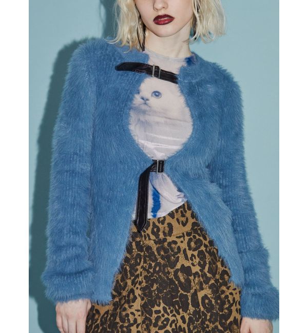 jouetie「シャギーベルトカーデ」|カーディガン|